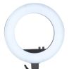 Lampa pierścieniowa Ring light 18' 48W led czarna + statyw - 6