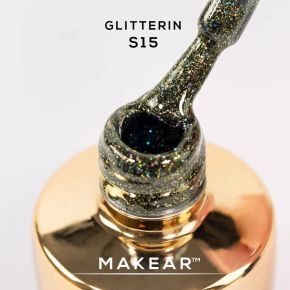 Makear House of Magic S15 Glitterin - kolorowy lakier hybrydowy 8 ml