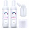 MaluLac zestaw Cleaner + Remover 2 x 100ml + waciki + dozownik - 1