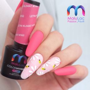 MaluLac Zestaw Startowy do hybrydy lampa + 5 x lakier + baza + top + płyny + akcesoria