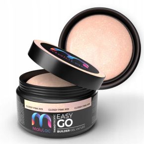 MaluLac EasyGo Glossy Pink 45g żel budujący do paznokci tixo (z tiksotropią)