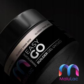 MaluLac EasyGo Glossy Pink 45g żel budujący do paznokci tixo (z tiksotropią)