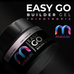 MaluLac EasyGo Glossy Pink 45g żel budujący do paznokci tixo (z tiksotropią)