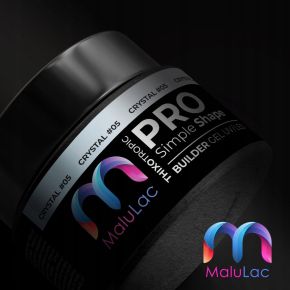 MaluLac PRO Simple Shape Crystal 12g żel budujący do paznokci tixo (z tiksotropią)