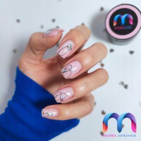 MaluLac PRO Simple Shape Sparkly Pink 12g żel budujący do paznokci tixo (z tiksotropią)