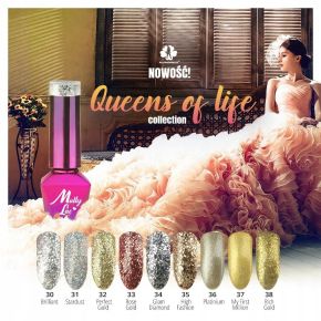 Molly Lac 34 Queens Of Life Glam Diamond lakier hybrydowy 10ml