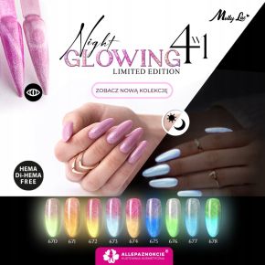 Molly Lac 671 Night Glowing Introspectre Hema/di-Hema free magnetyczny lakier hybrydowy 4w1 5g