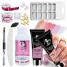 Molly Lac Zestaw do akrylożelu 2x akrylożel Poly Gel 15ml + Slip Solution 100ml + akcesoria - 1