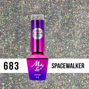 MollyLac 683 Shocking Shine Spacewalker brokatowy lakier hybrydowy Hema free 5g