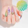 Naklejki do paznokci cienkie samoprzylepne Flower Nail Dried Yellow nr B066 - 2