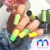Neonowy zestaw startowy do hybrydy MaluLac - lampa + 3x lakiery + preparaty + akcesoria - 6