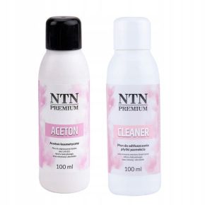 NTN Manicure Essentials - Remover 100ml + Cleaner 100ml + Akcesoria