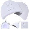 Prezentowy zestaw do paznokci żelowych 8 x MaluLac: 2 żele budujące 12g + lampa UV LED + akcesoria - 6