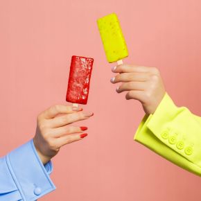 Profesjonalne dłutko kopytko dwustronne do skórek i paznokci kobalt rainbow