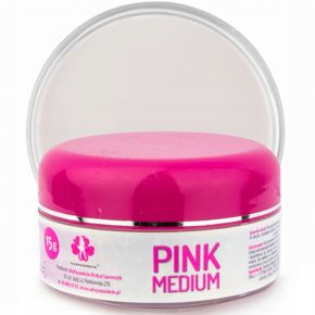 Proszek akrylowy do paznokci puder do masy akrylowej Pink Medium 15g