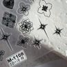 Samoprzylepne naklejki 5D na paznokcie - wzór M-1108 (serca, kwiaty) - 5