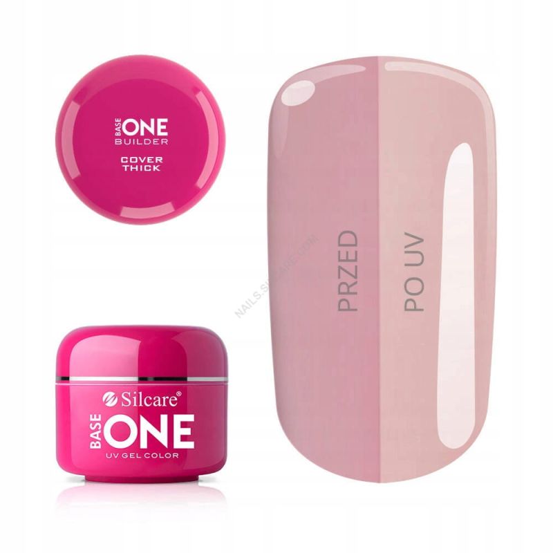 Silcare Base One Cover Thick 30g Hema free budujący żel UV do paznokci