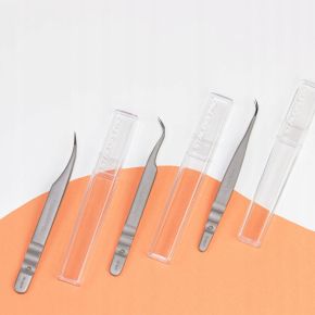 Staleks Pęseta Pro Expert TE-41/2 do przedłużania rzęs w kształcie litery L