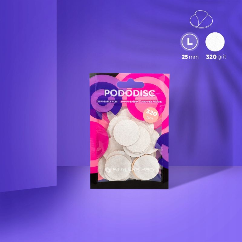 Staleks Pro Expert PDF-25-320W nakładki jednorazowe do PodoDisc L gradacja 320 50 sztuk