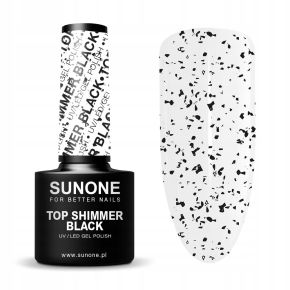 Sunone Top Shimmer Black lakier hybrydowy 5g