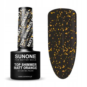 Sunone Top Shimmer Matt Orange lakier hybrydowy 5g