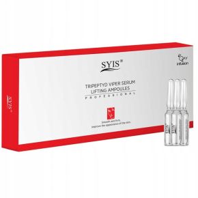 Syis ampułki liftingujące do twarzy do cery dojrzałej tripeptyd viper serum 10 x 3ml do cery dojrzałej