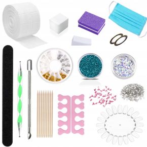 Świąteczny zestaw prezentowy La'kier – 4x lakier hybrydowy + lampa + preparaty + akcesoria