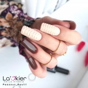 Świąteczny zestaw prezentowy La'kier – 4x lakier hybrydowy + lampa + preparaty + akcesoria