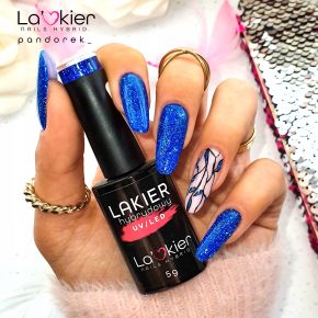 Świąteczny zestaw prezentowy La'kier – 4x lakier hybrydowy + lampa + preparaty + akcesoria