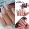 Tasiemka do zdobień i stylizacji paznokci - wzór 4 White 1mm - 4