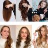 Wałek do kręcenia włosów + 2 x gumki typu scrunchies + spinka jasny beż - 8
