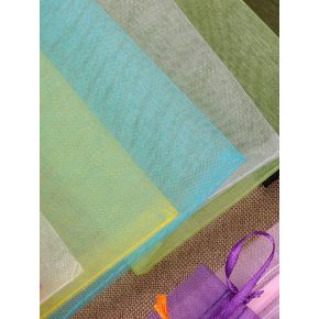 Woreczki z organzy na podarunki Czarne 9*12cm - 10szt