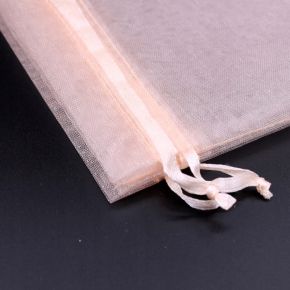 Woreczki z organzy na podarunki Czarne 9*12cm - 10szt
