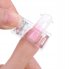 Zaciskarka klips plastikowy do tunelu stylizacja paznokci 5 sztuk