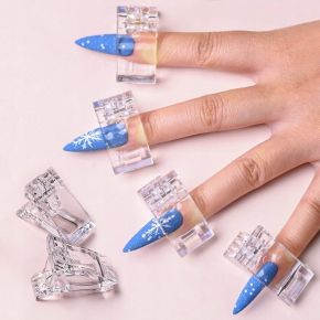 Zaciskarka klips plastikowy do tunelu stylizacja paznokci 5 sztuk