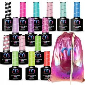 Zestaw 15 x lakier hybrydowy MaluLac + worek sportowy GRATIS