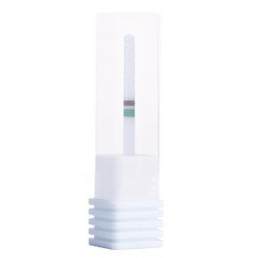 Frez ceramiczny prosty do manicure & pedicure - zielono czarny nr 06