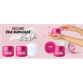 Zestaw budujący żel Silcare Clear 50g tipsy klej