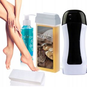 Zestaw depilacja wosk NATURAL podgrzewacz paski