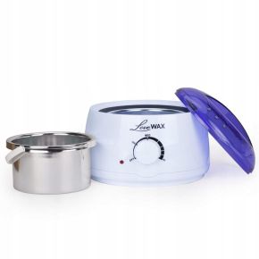 Zestaw do depilacji - podgrzewacz + 2x wosk w puszce ItalWax + lotion + szpatułki + paski