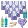 Zestaw do depilacji 8+2 WOSK Twardy Lavender 1kg - 1
