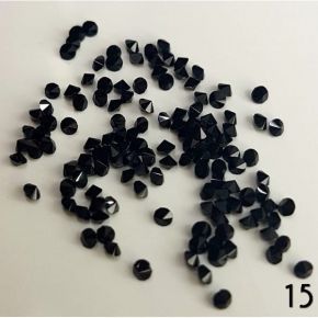 15. Mini cyrkonie 1,5mm Allepixie 2g 900szt. cyrkonie przezroczyste black