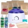 Zestaw do depilacji bezpaskowej 5 x wosk twardy ItalWax + podgrzewacz + kosmetyki - 1