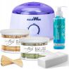 Zestaw do depilacji ItalWax podgrzewacz 100W + 2x wosk w puszce Flex Amber i Algae + żel + paski + szpatułki - 1