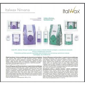 Zestaw do depilacji ItalWax podgrzewacz 100W + 3x wosk twardy Nirvana Lavender, Nirvana Sandalwood i GloWax + balsam + emulsja + szpatułki