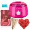 Zestaw do depilacji ItalWax podgrzewacz 100W + wosk twardy Rose 0,5 kg + szpatułki + talk - 1