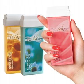 Zestaw do depilacji ItalWax podgrzewacz RH003 + 2x wosk w rolce aromatyczny + żel + paski