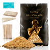 Zestaw do depilacji ItalWax Premium Full Body Wax wosk twardy 1kg + szpatułki + talk - 1