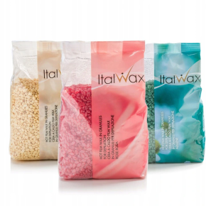 Zestaw do depilacji ItalWax wosk twardy 500g Rose róża + płyny + szpatułki + talk