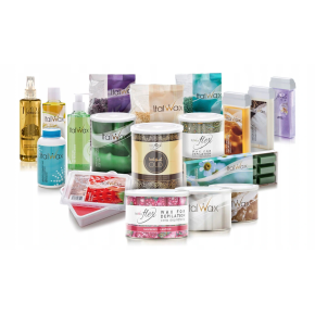 Zestaw do depilacji ItalWax wosk twardy 500g Rose róża + płyny + szpatułki + talk